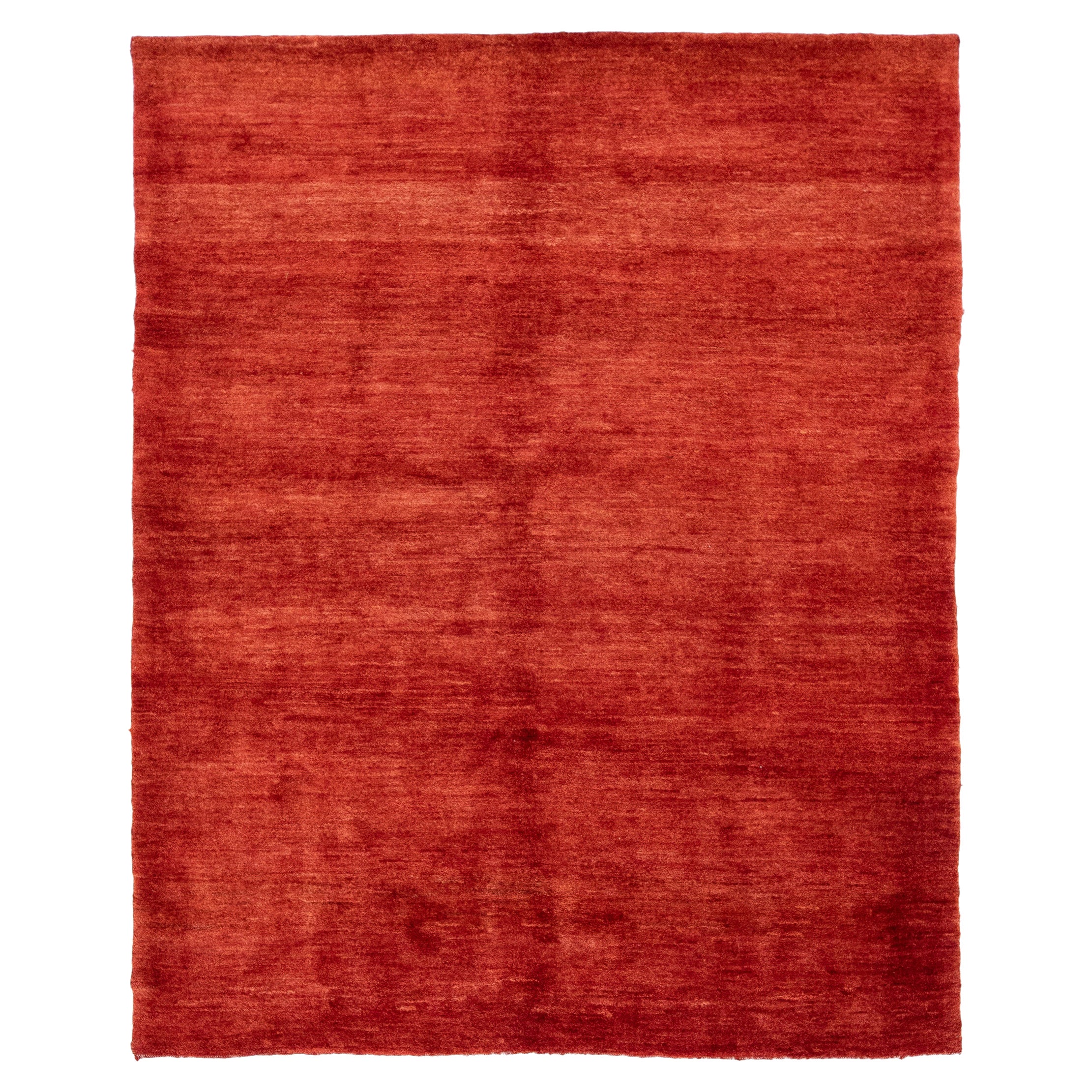 Tapis moderne en laine de style Gabbeh fait à la main avec motif rouge-russe massif en vente