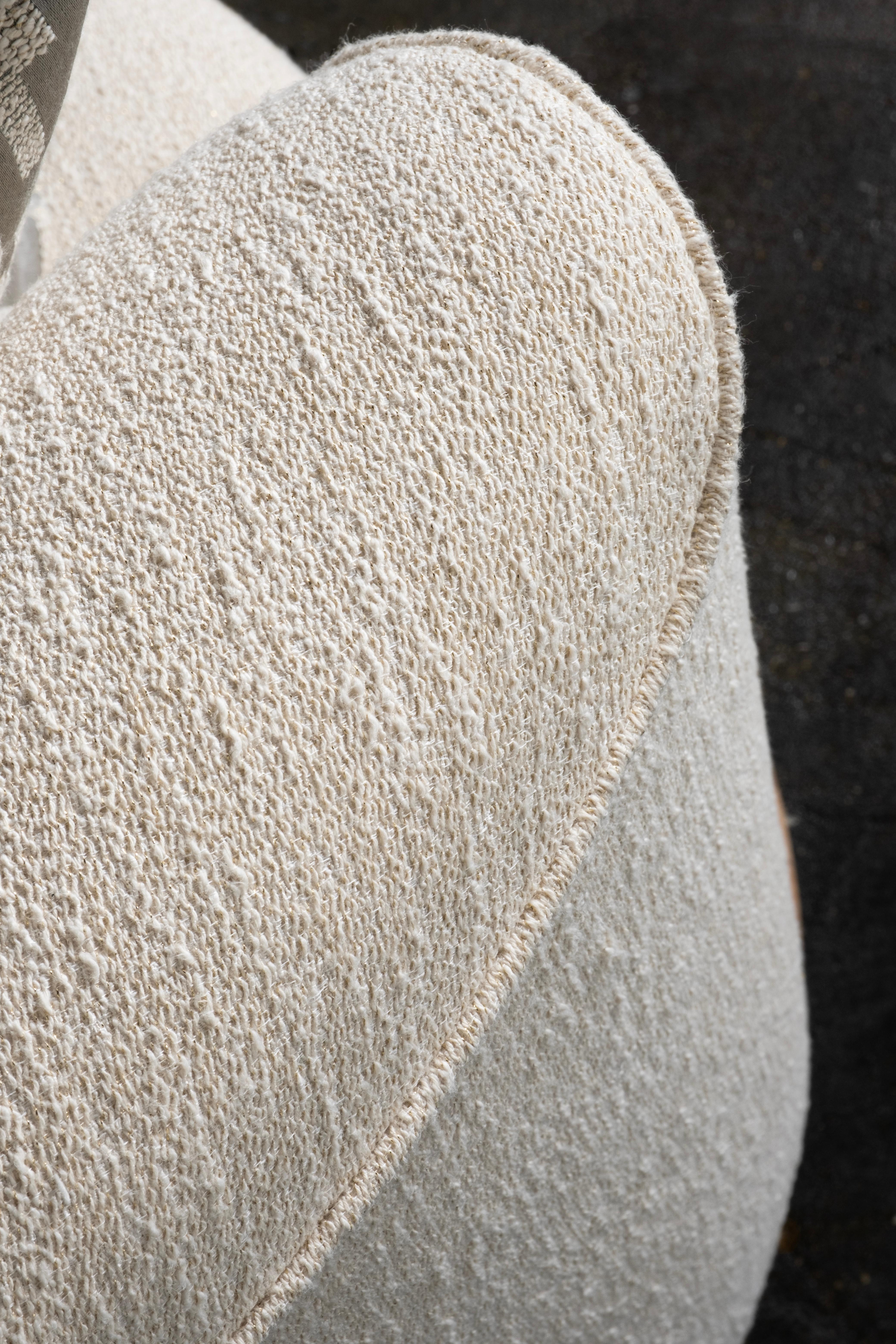 Contemporary Galapinhos Armchair, Oak Root, Cotton, Handmade by Greenapple For Sale 6