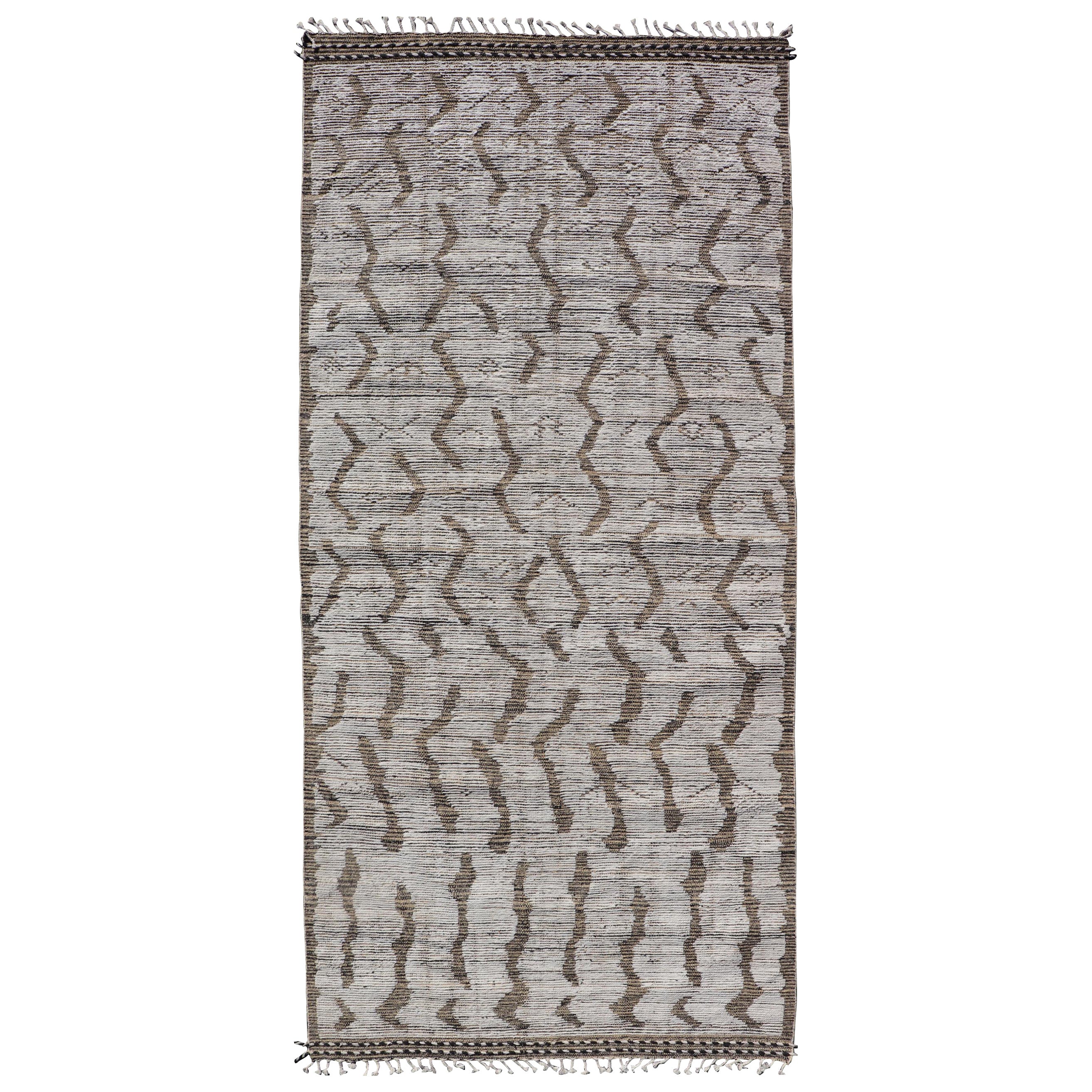 Tappeto Modern Gallery in lana con design astratto 5'10" X12'8"