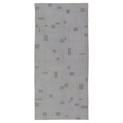 Tapis Modernity Gallery avec Design/One subtil en Ivoire et Taupe 5'4 x 12'8