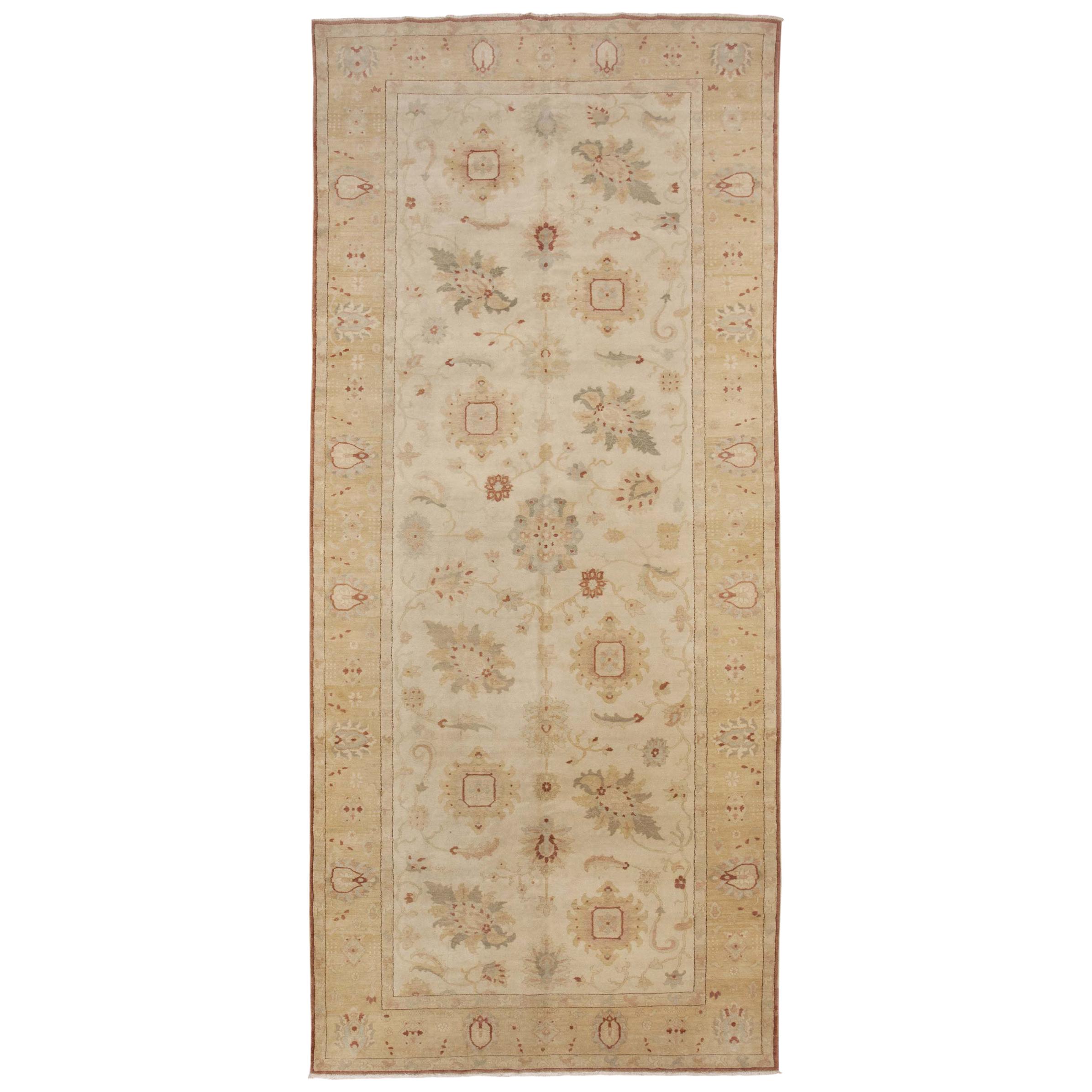 Sultanabad Wide Hallway Runner Rug. Size: 7 ft x 16 ft 4 in  For Sale