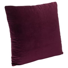 Modern Garnet Velvet Decorative Pillow by MOGUL