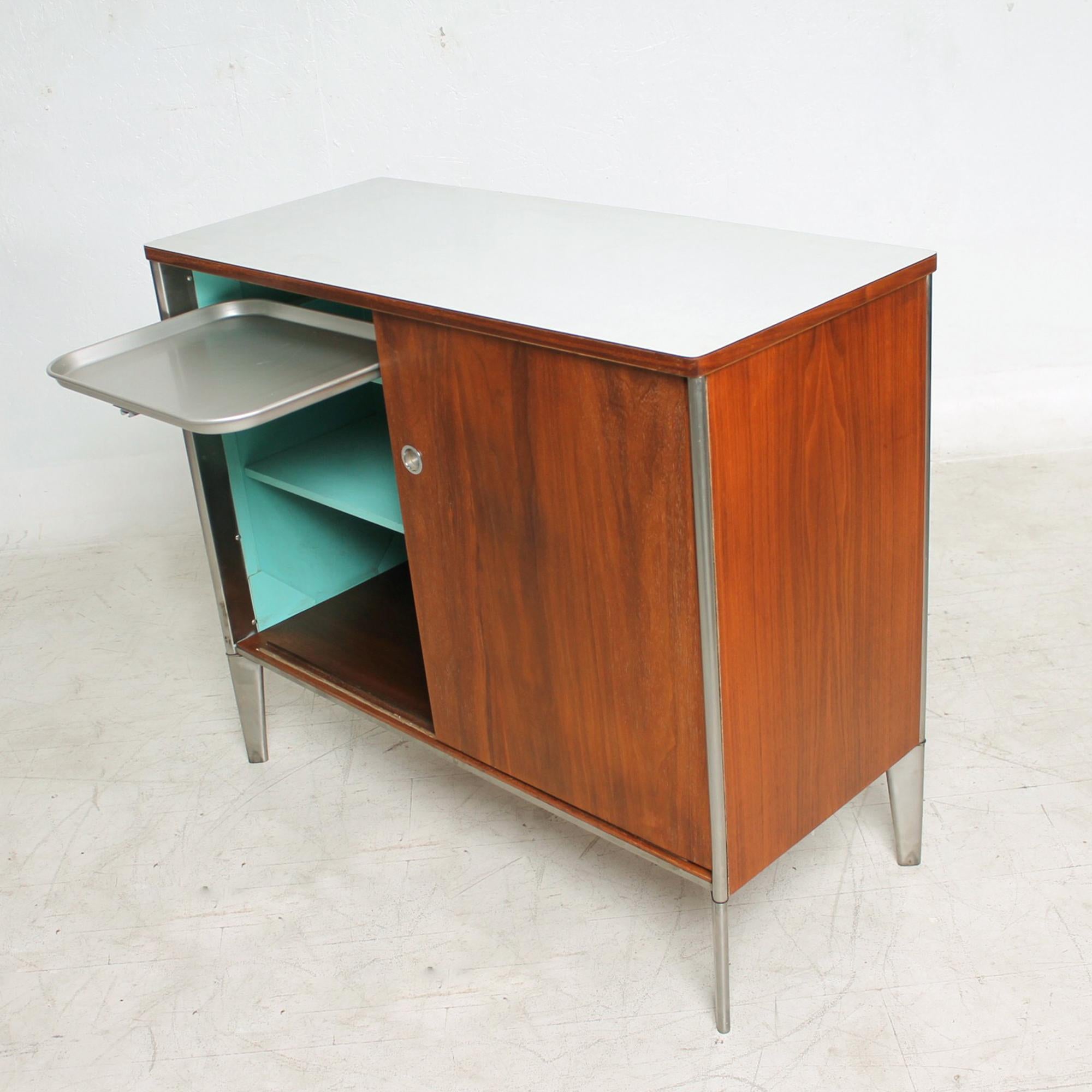 Aluminum Modern Industrial Storage Cabinet by Raymond Loewy for Hill-Rom USA 1950s