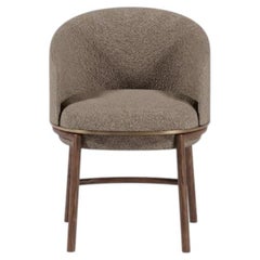 Moderner, bequemer Sessel, beiger Stoffbezug mit gesteppter Sitzfläche, individuell anpassbar
