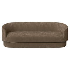 The Moderns Sofa en velours Brown et métal Bronze