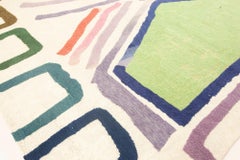 Modern Geometric Art Deco Hand-Knotted Rug by Doris Leslie Blau