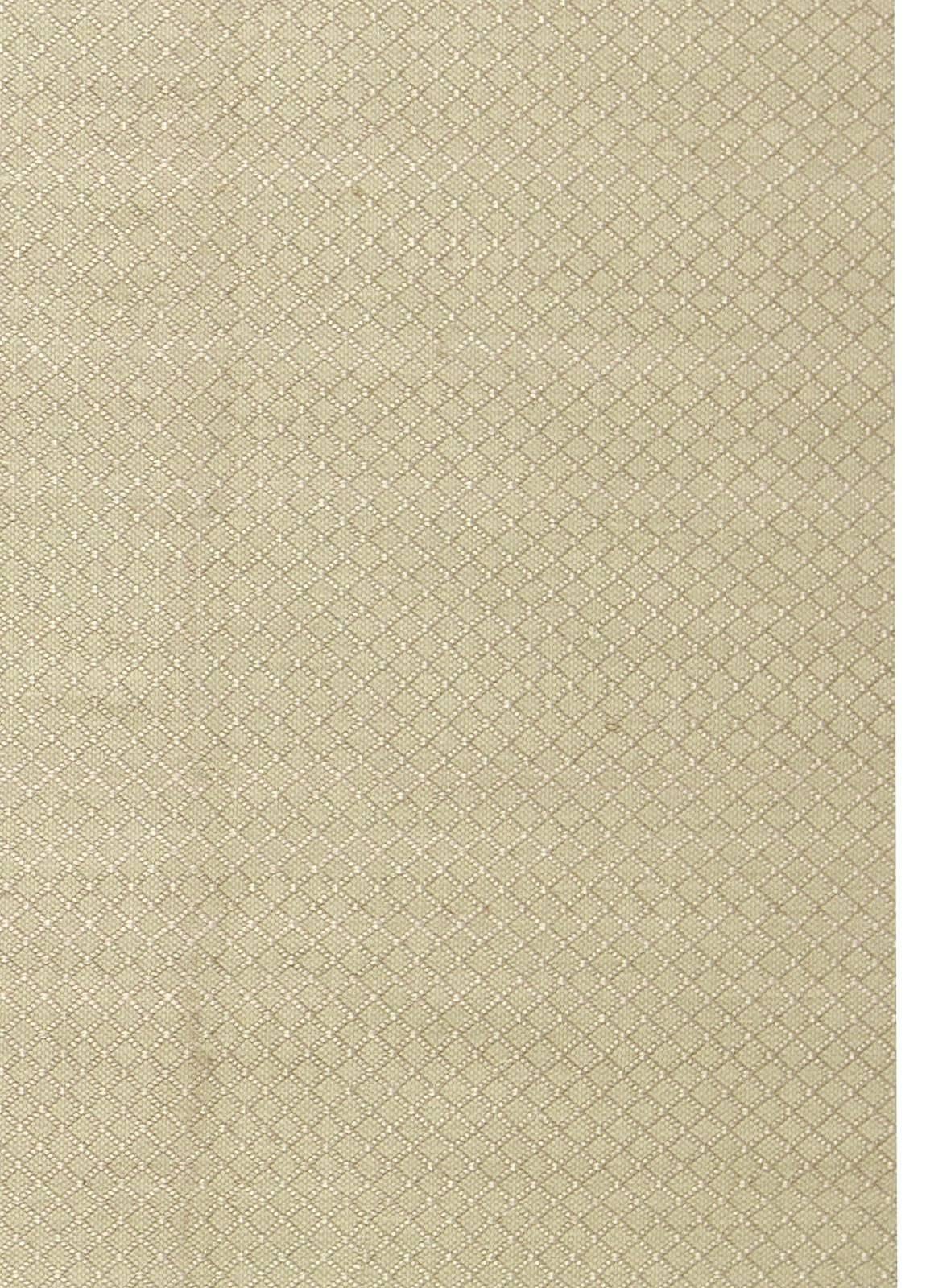 Contemporary Modern Geometric Beige Flat Weave Viscose Rug by Doris Leslie Blau For Sale