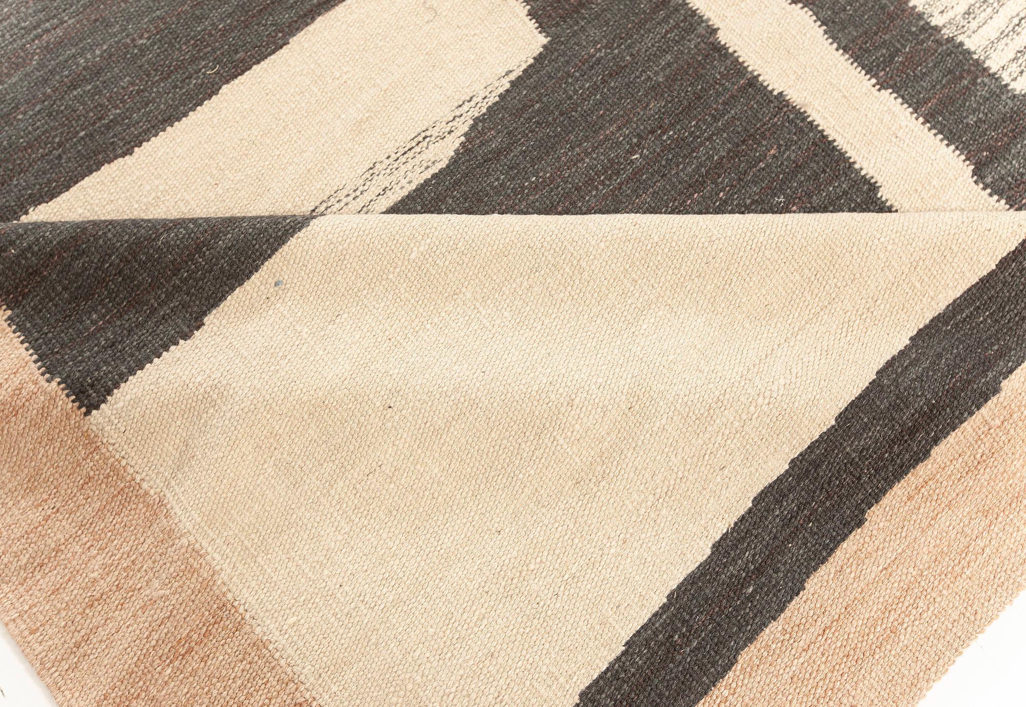 Modern Geometric Flat Weave Rug by Doris Leslie Blau
Size: 14'1