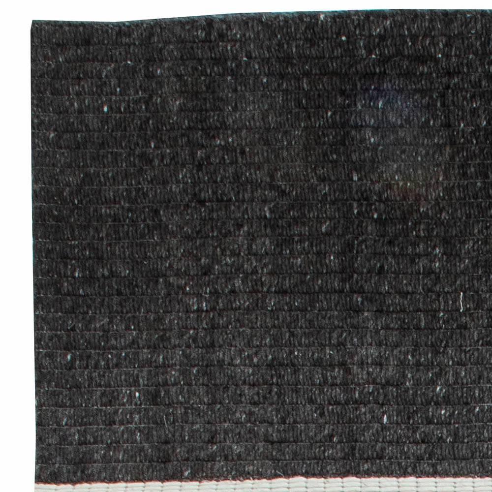XXIe siècle et contemporain Tapis géométrique moderne gris, blanc et noir de Doris Leslie Blau en vente