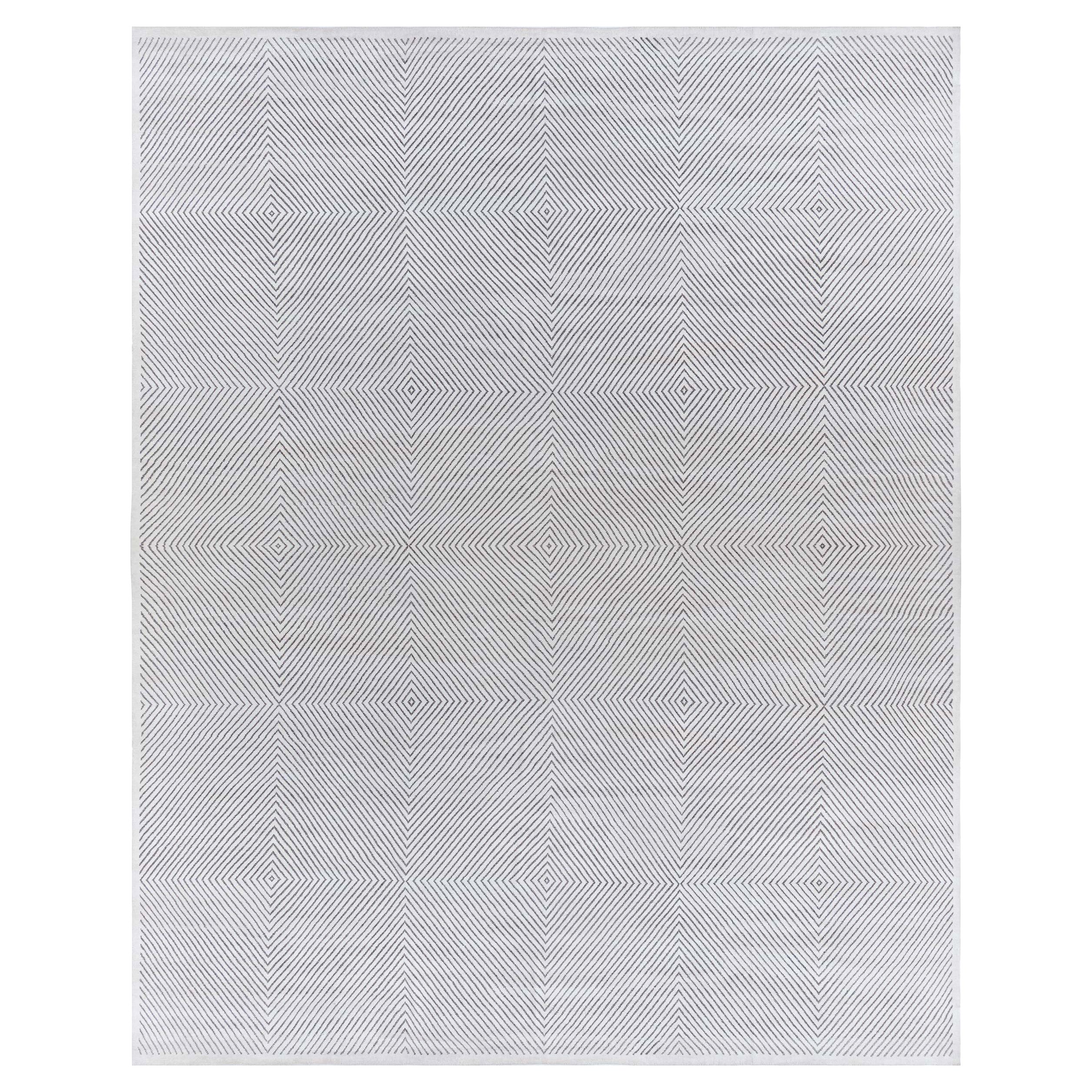 Tappeto contemporaneo in lana annodata a mano di Doris Leslie Blau