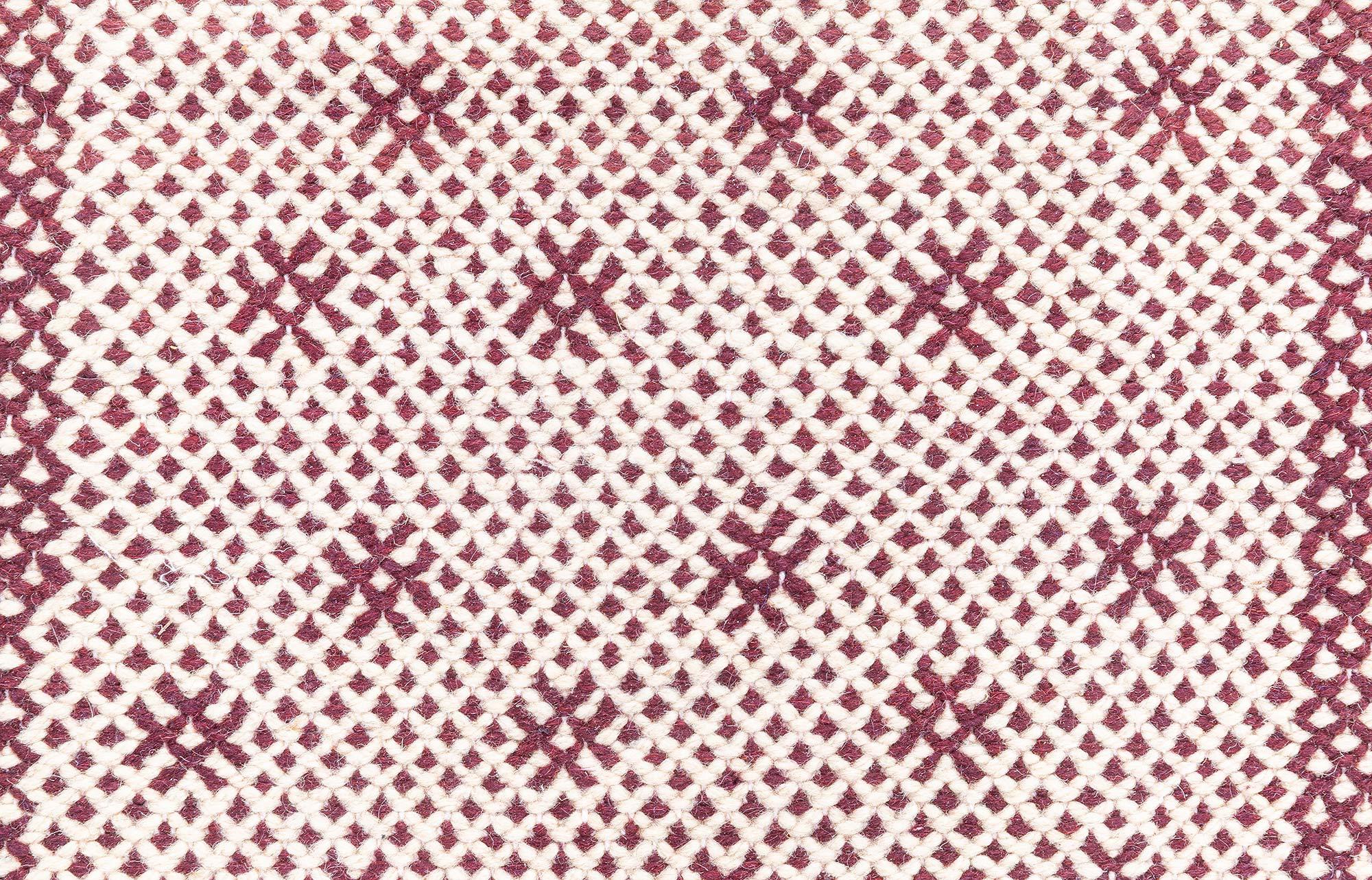 Moderner geometrischer Flachgewebe-Wollteppich im marokkanischen Stil von Doris Leslie Blau im Zustand „Neu“ im Angebot in New York, NY