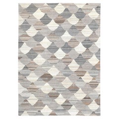 Tappeto moderno geometrico in lana naturale Rug & Kilim 8'9''x11'10''