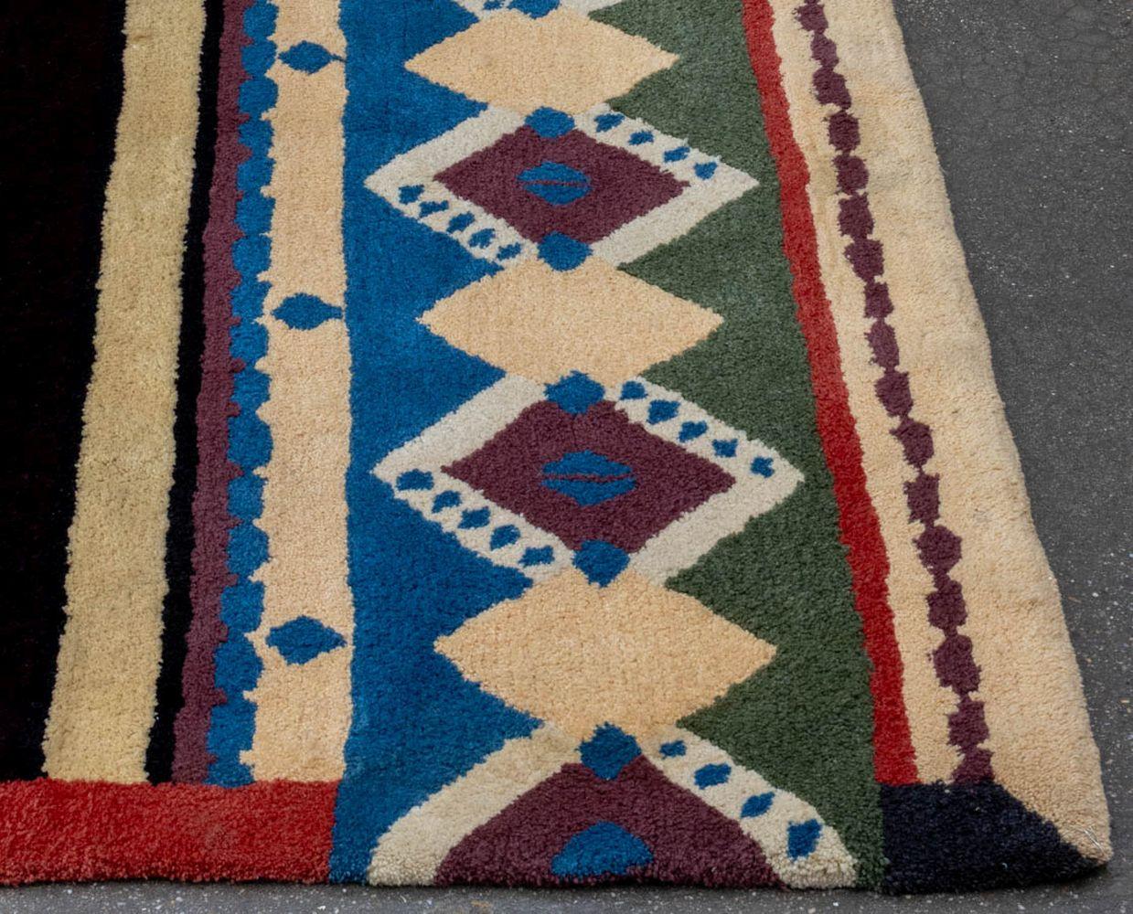 Alfombra moderna con motivos geométricos, 8' 11