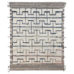 Geometrico moderno  Tappeto in lana fantasia 6'10''x8'7''