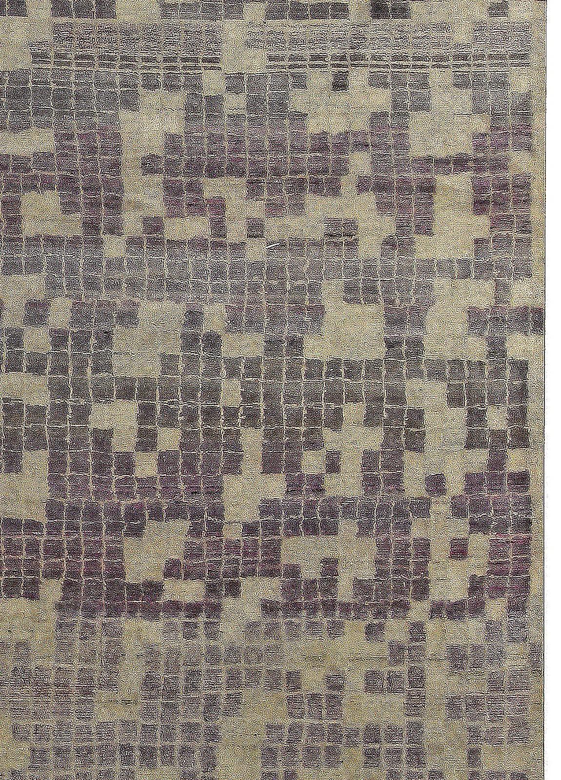 Modern Geometric POOL Tile Handmade Wool Rug by Doris Leslie Blau For Sale 1