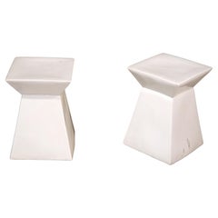 Modern Geometric Pottery Pedestals