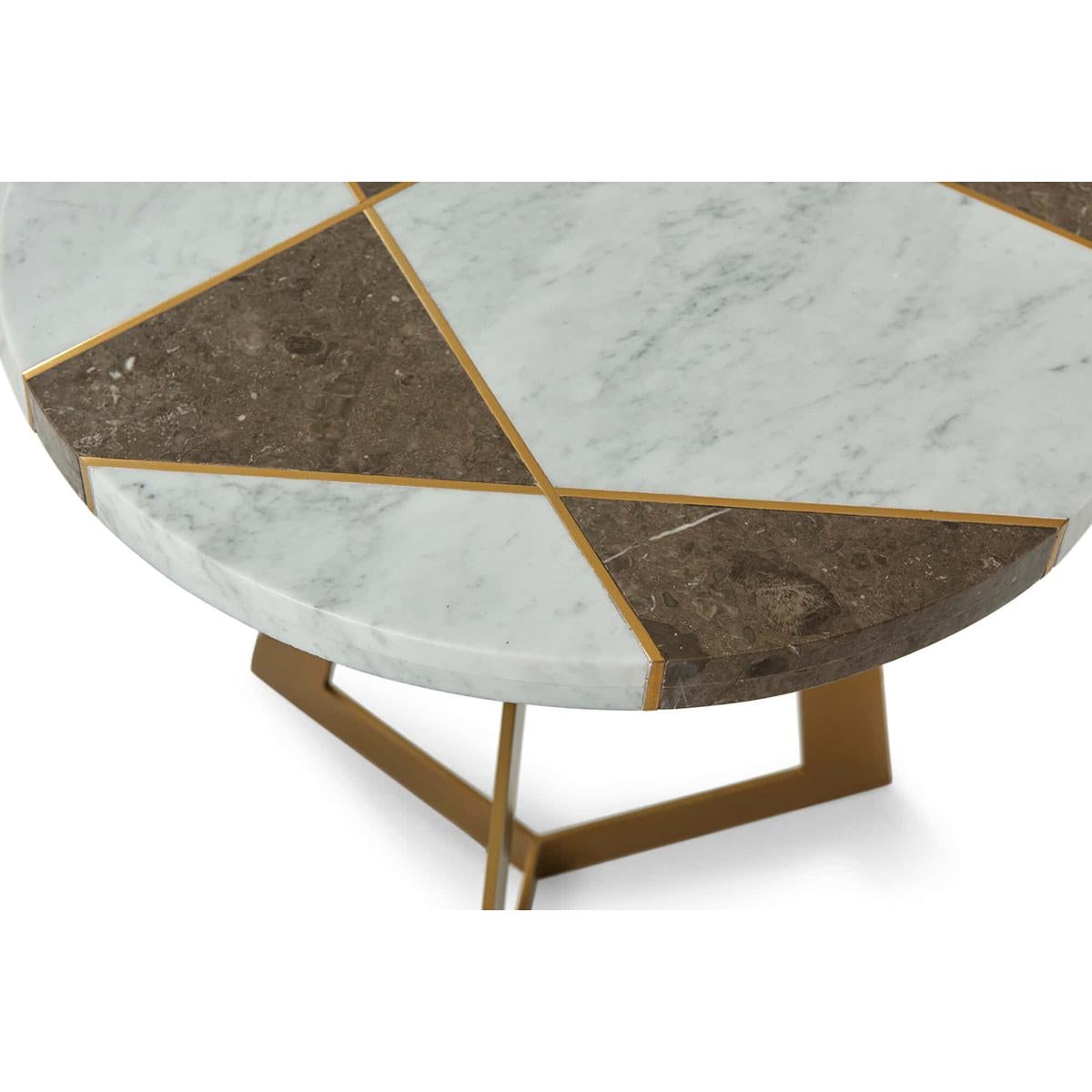 Modern Geometric Side Table In New Condition For Sale In Westwood, NJ