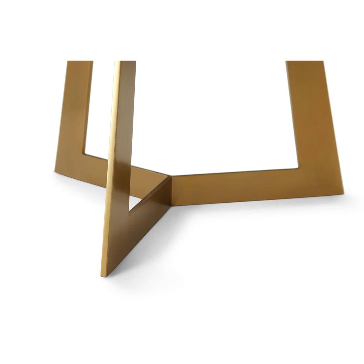 Contemporary Modern Geometric Side Table For Sale