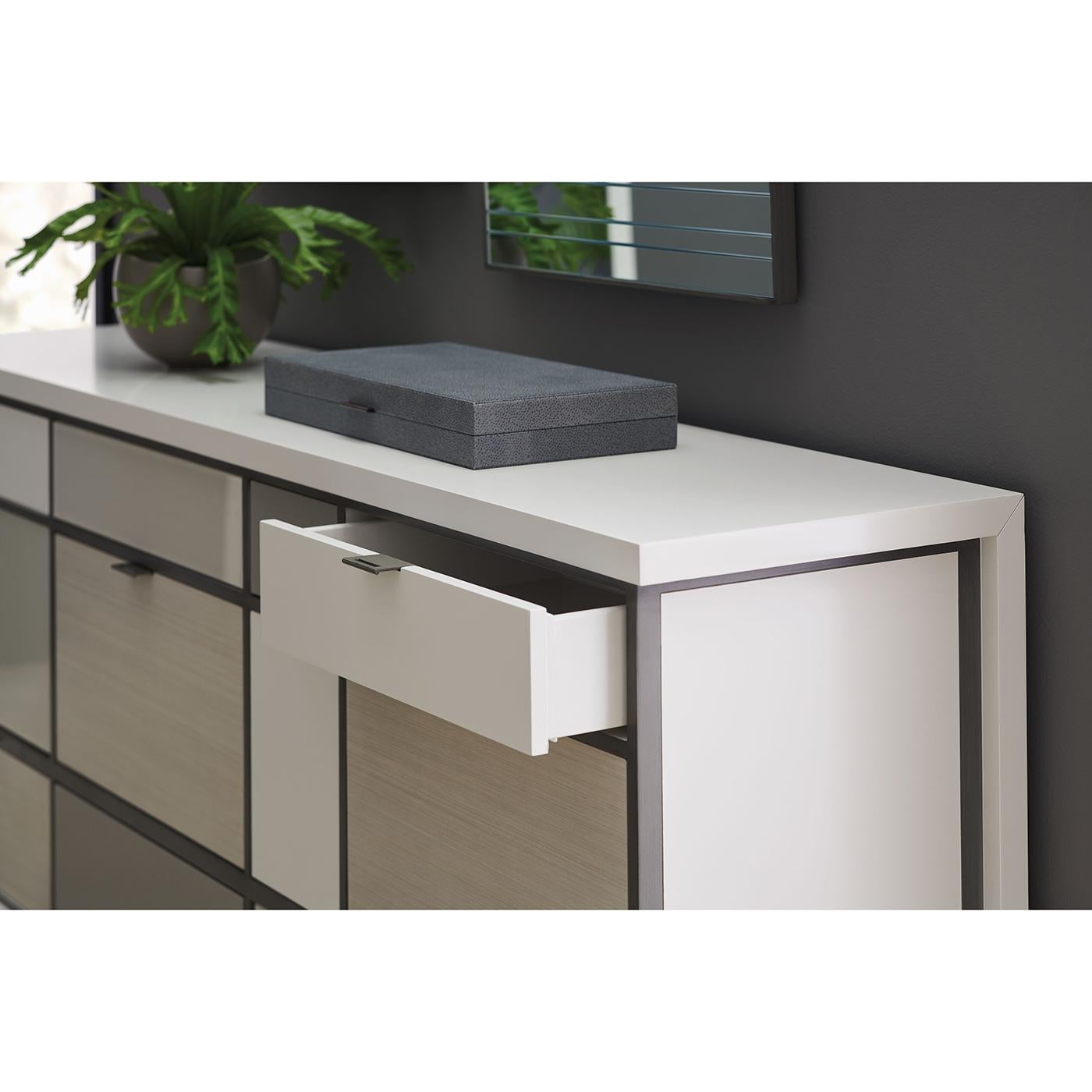 XXIe siècle et contemporain Enfilade géométrique moderne