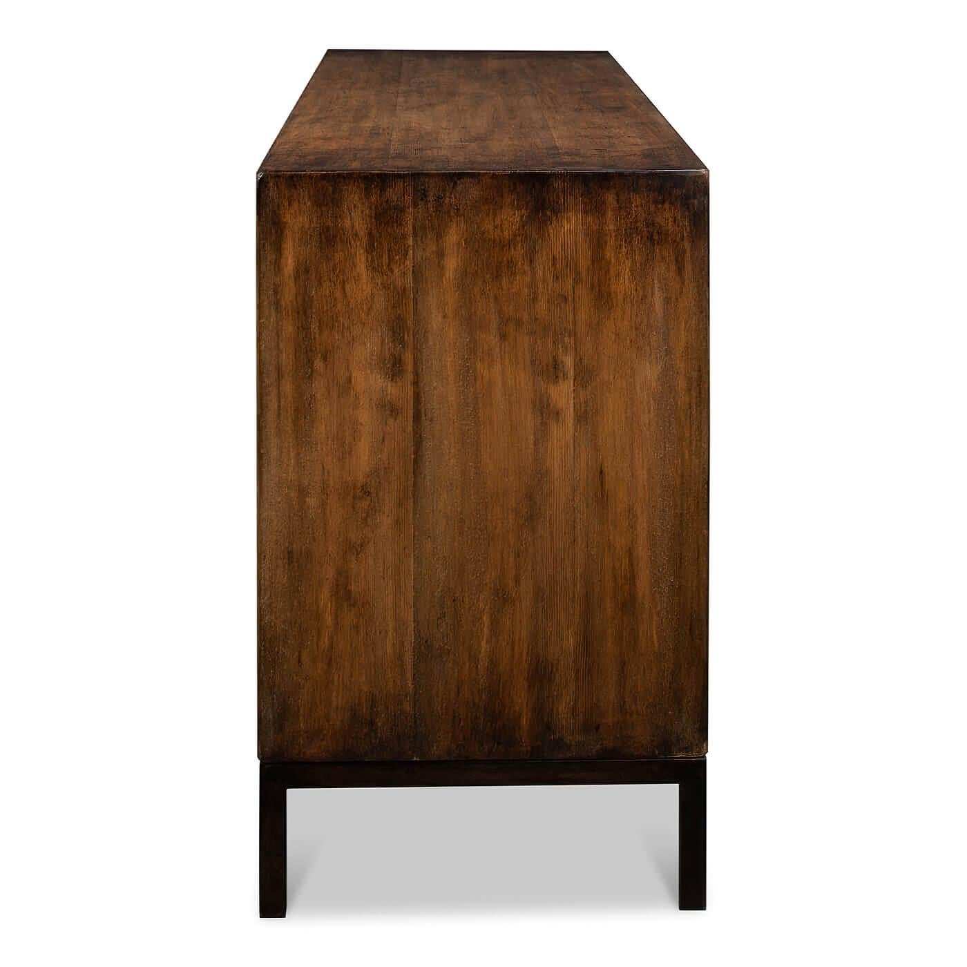 Modern Geometric Sideboard In New Condition For Sale In Westwood, NJ