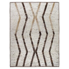 Tappeto moderno geometrico in stile tribale marocchino