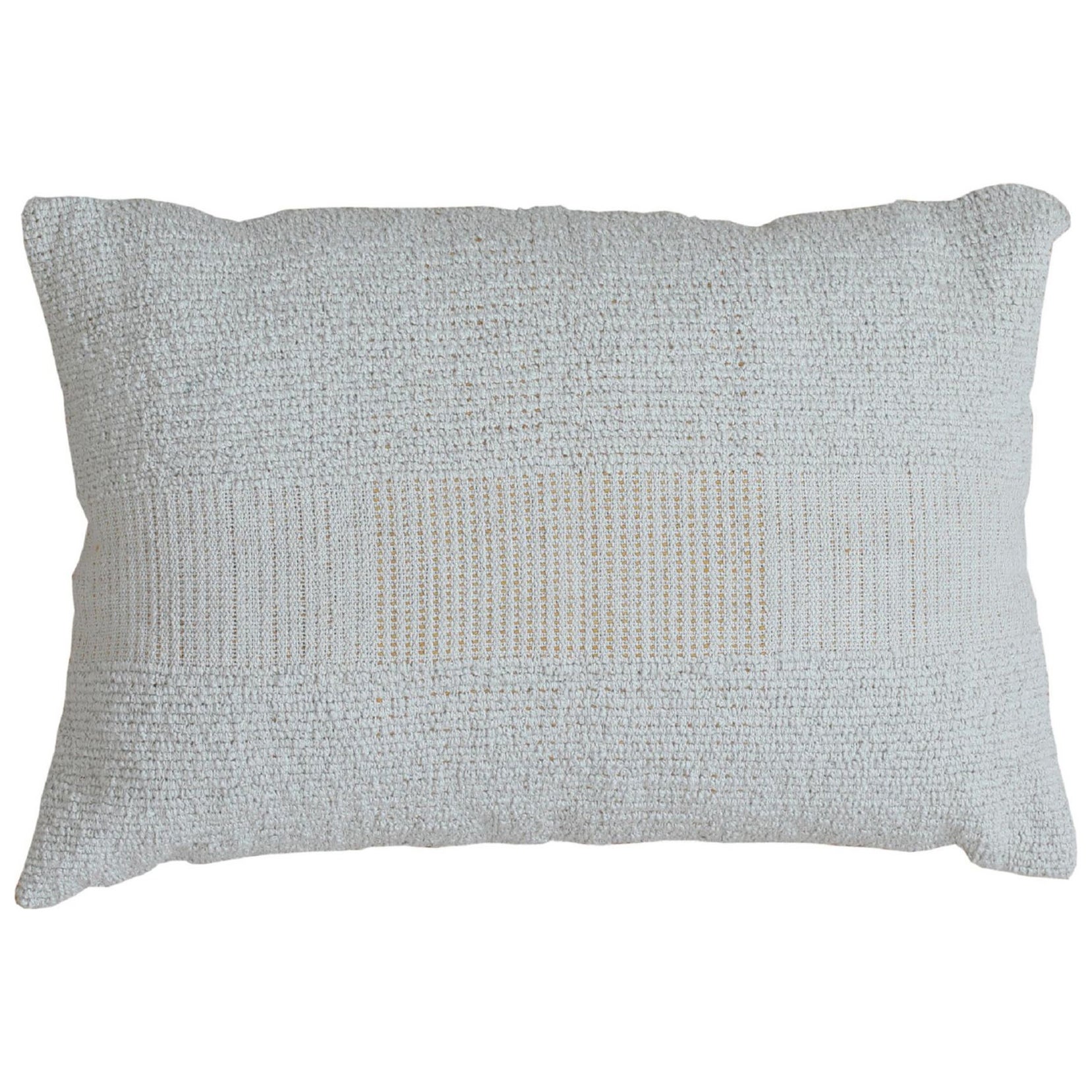 Coussin géométrique moderne en laine et coton dans des tons sourds