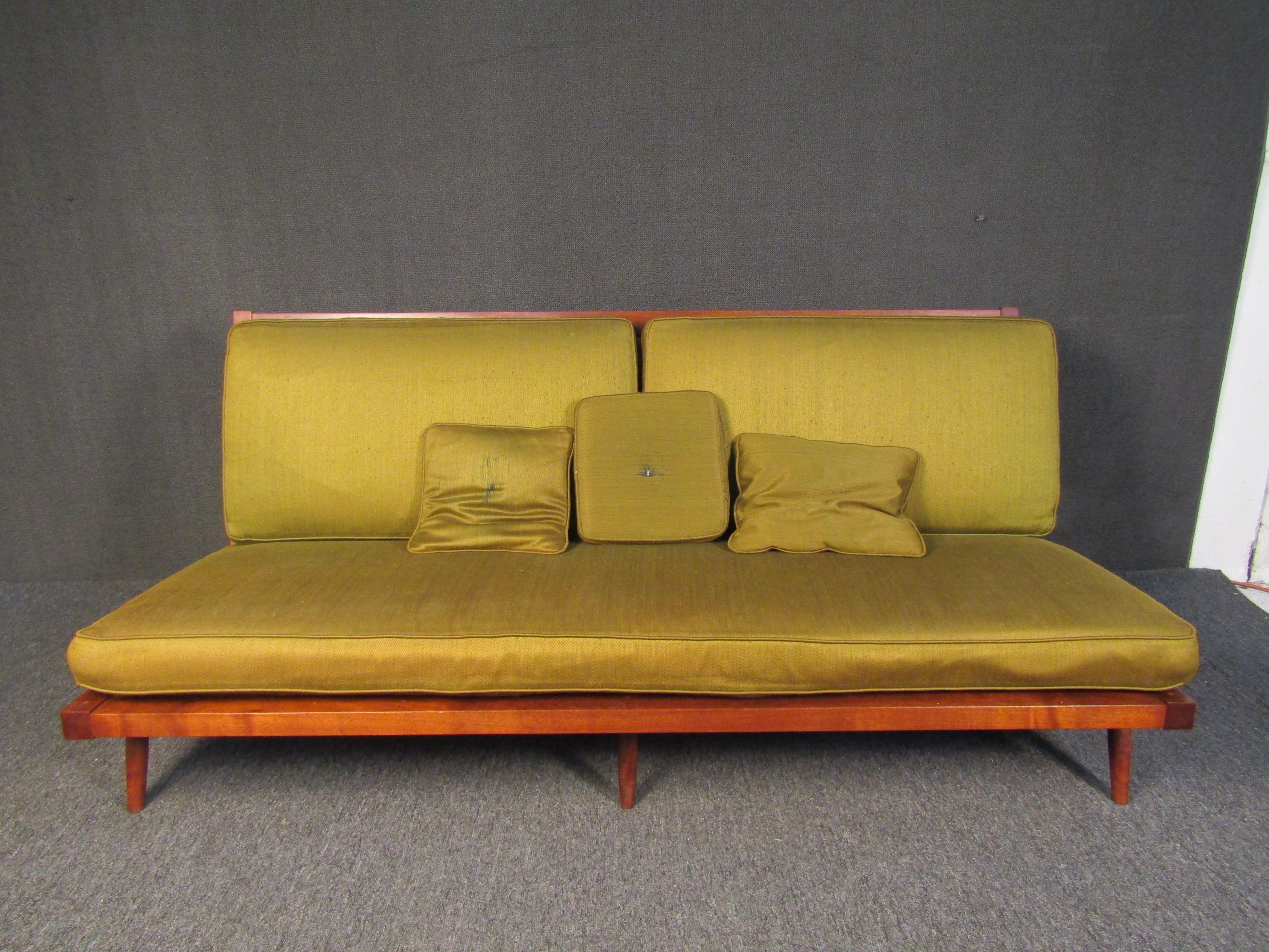 Walnut Modern George Nakashima Armless Settee For Sale