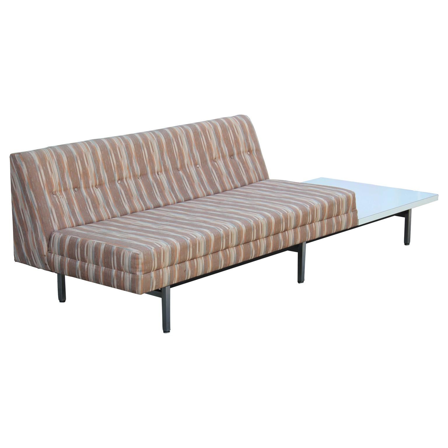 Mid-Century Modern Modern George Nelson for Herman Miller Modular Group Sofa with Side Table