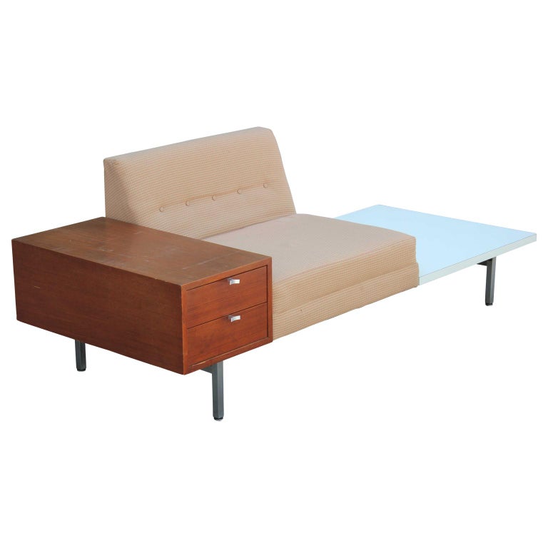 Modern Nelson Herman Miller Modular Group Sofa with Side Table