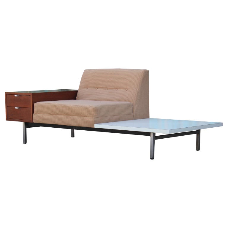 Modern Nelson Herman Miller Modular Group Sofa with Side Table