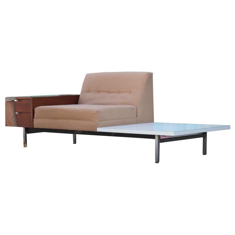 Modern Nelson Herman Miller Modular Group Sofa with Side Table
