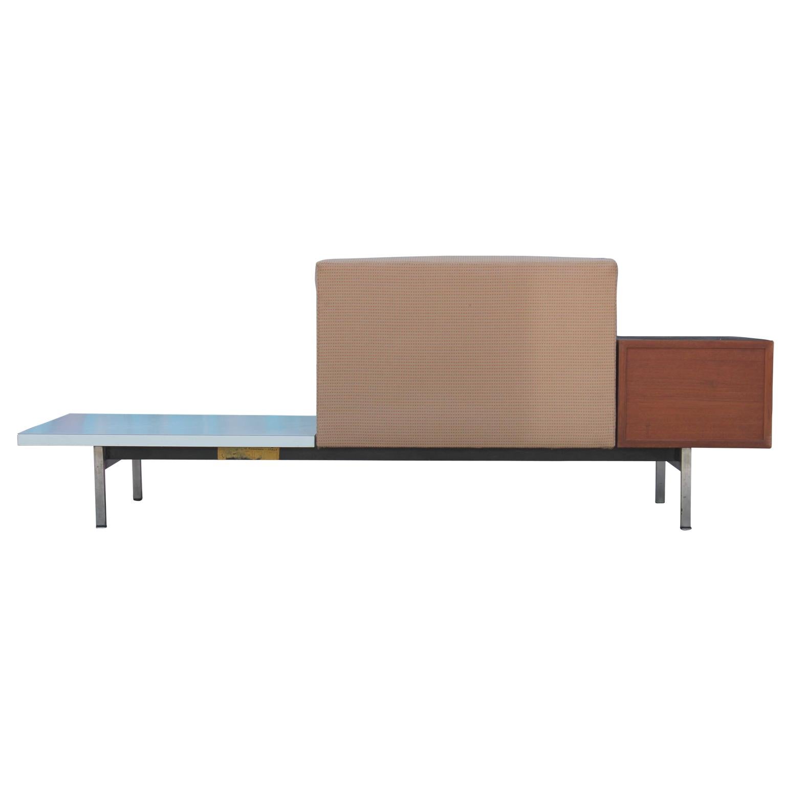 Mid-Century Modern Modern George Nelson Herman Miller Modular Group Sofa with Side Table & Drawers