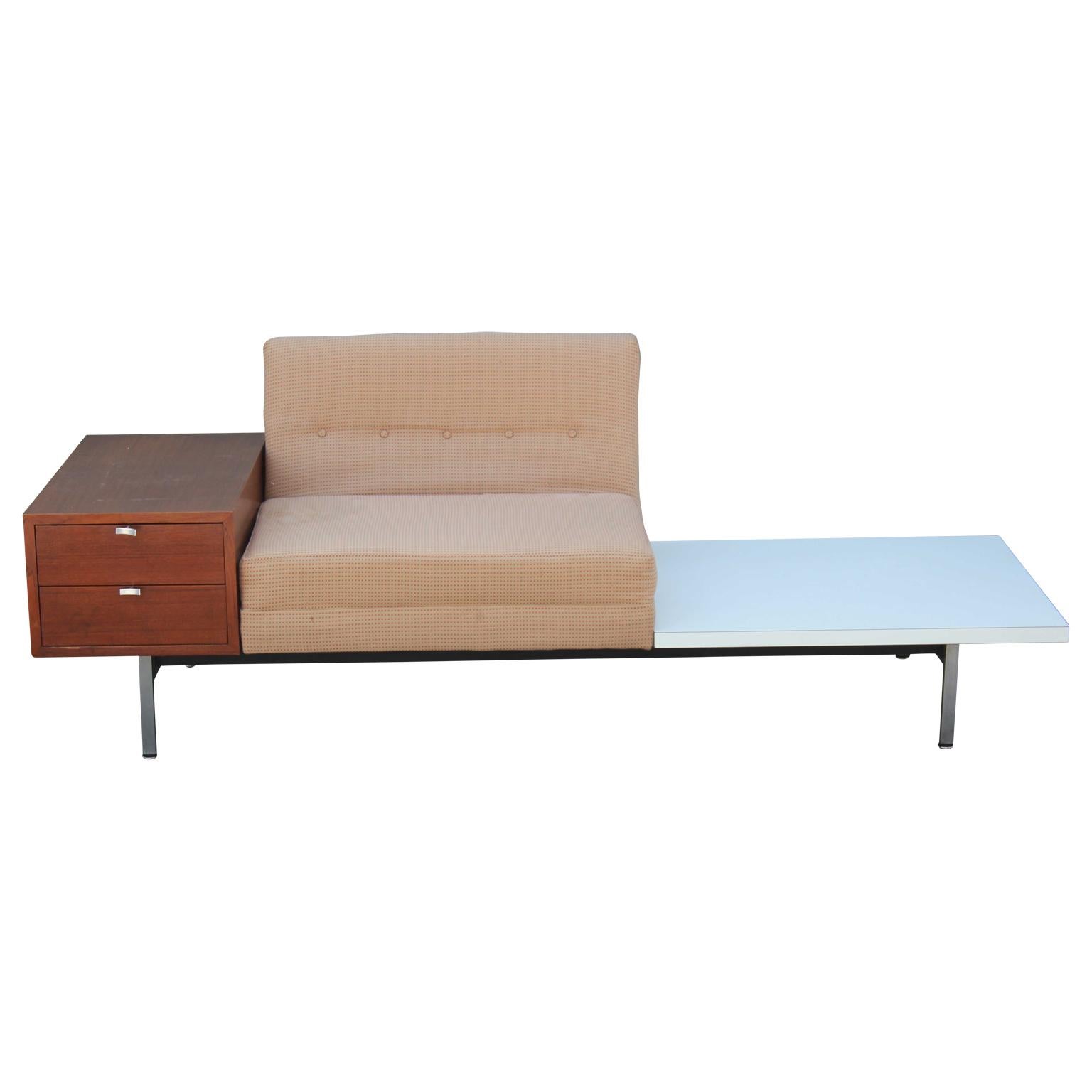 Modern George Nelson Herman Miller Modular Group Sofa with Side Table & Drawers
