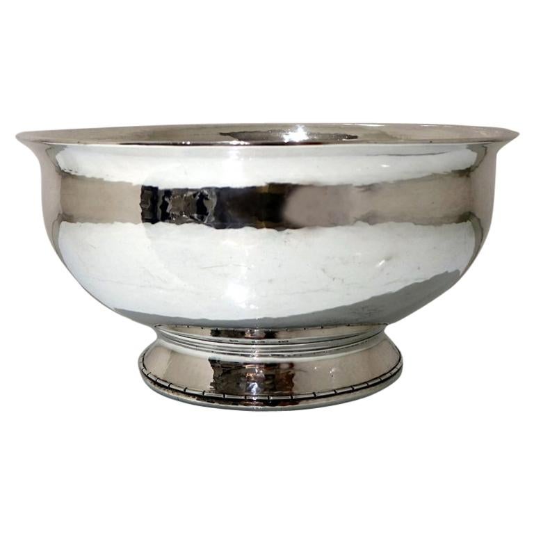Modern George V Sterling Silver Bowl Birmingham 1928 Liberty & Co For Sale