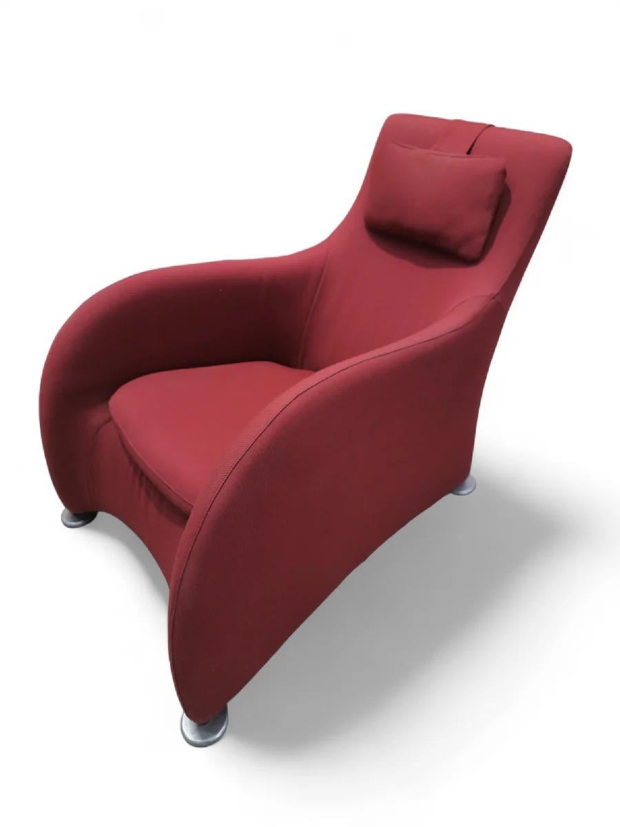 Modern Gerard Van Den Berg Loge Lounge Chair w Ottoman For Montis For Upholstery In Good Condition In Chicago, IL