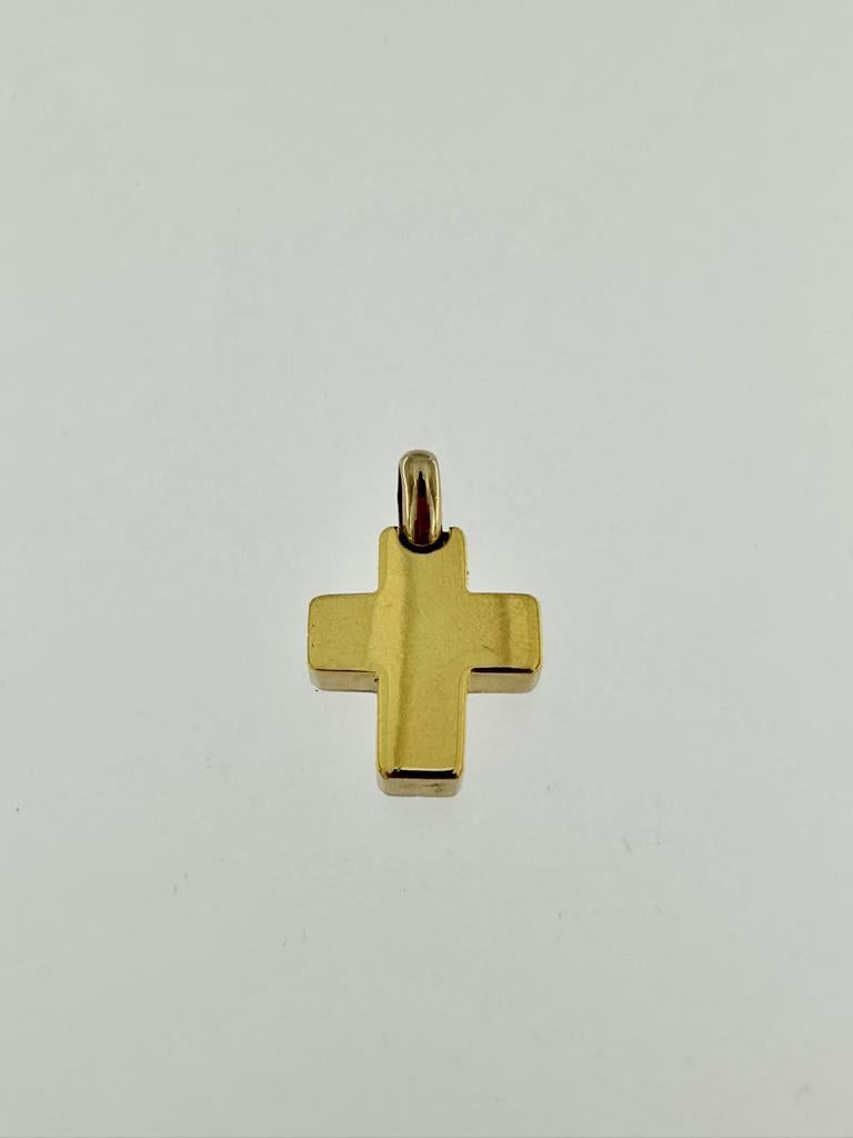 Croix allemande moderne en or jaune et blanc 18 carats  en vente 2