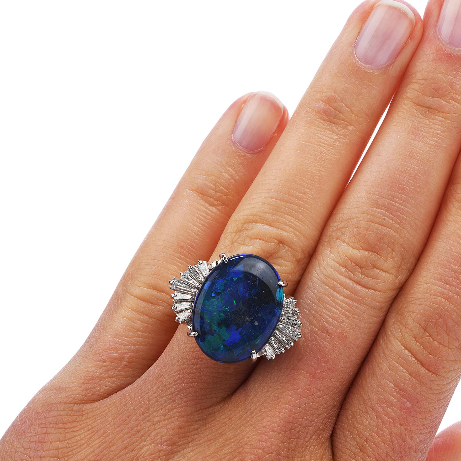 modern opal ring designs