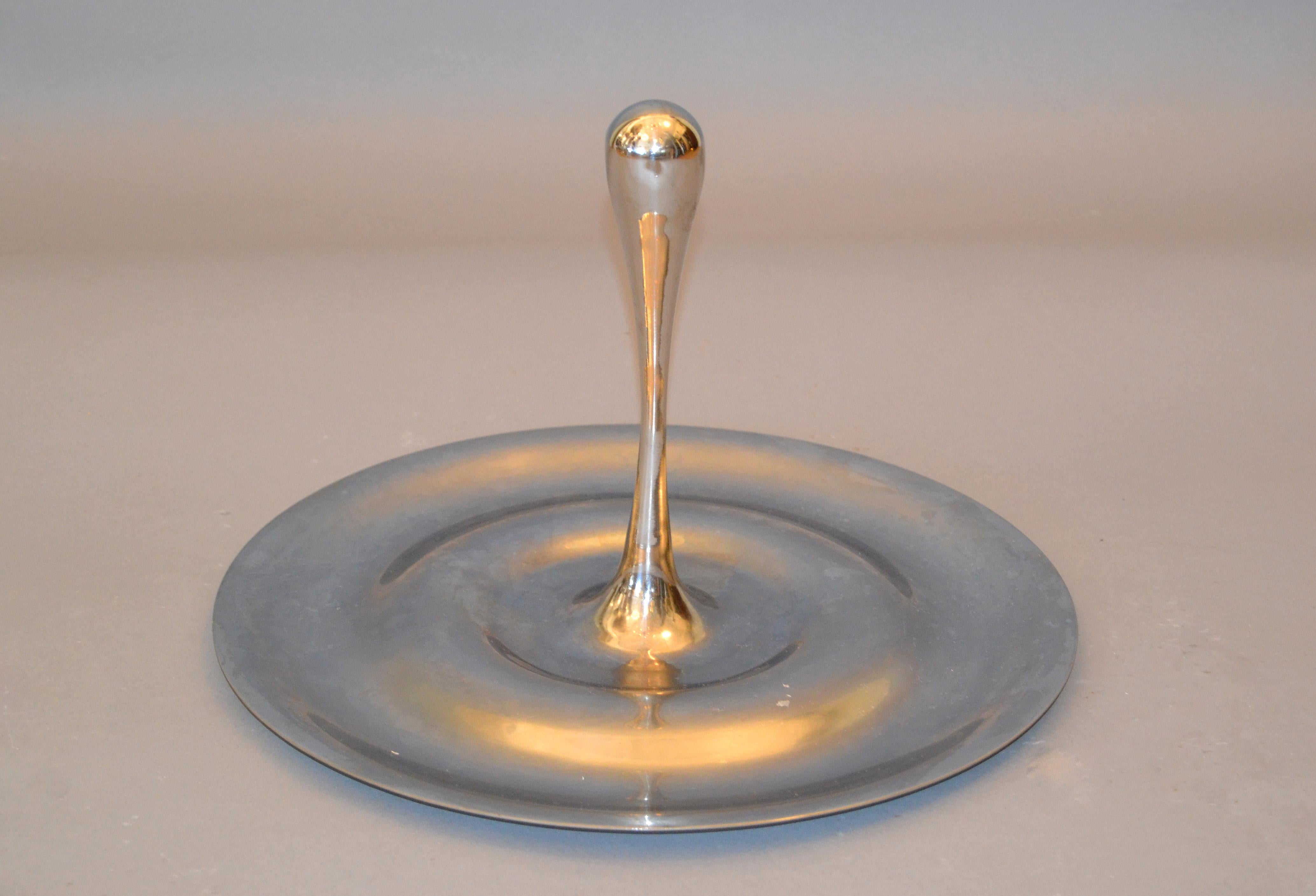 Bol à fruits moderne en acier inoxydable Flow de Gijs Bakker par Royal Van Kempen & Begeer 1