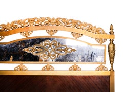 Modern gilded bronze bed Louis XV, 20th Century