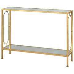 Modern Gilt Console Table