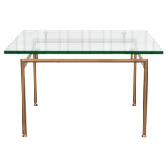 Used Modern Gilt Metal And Glass Table