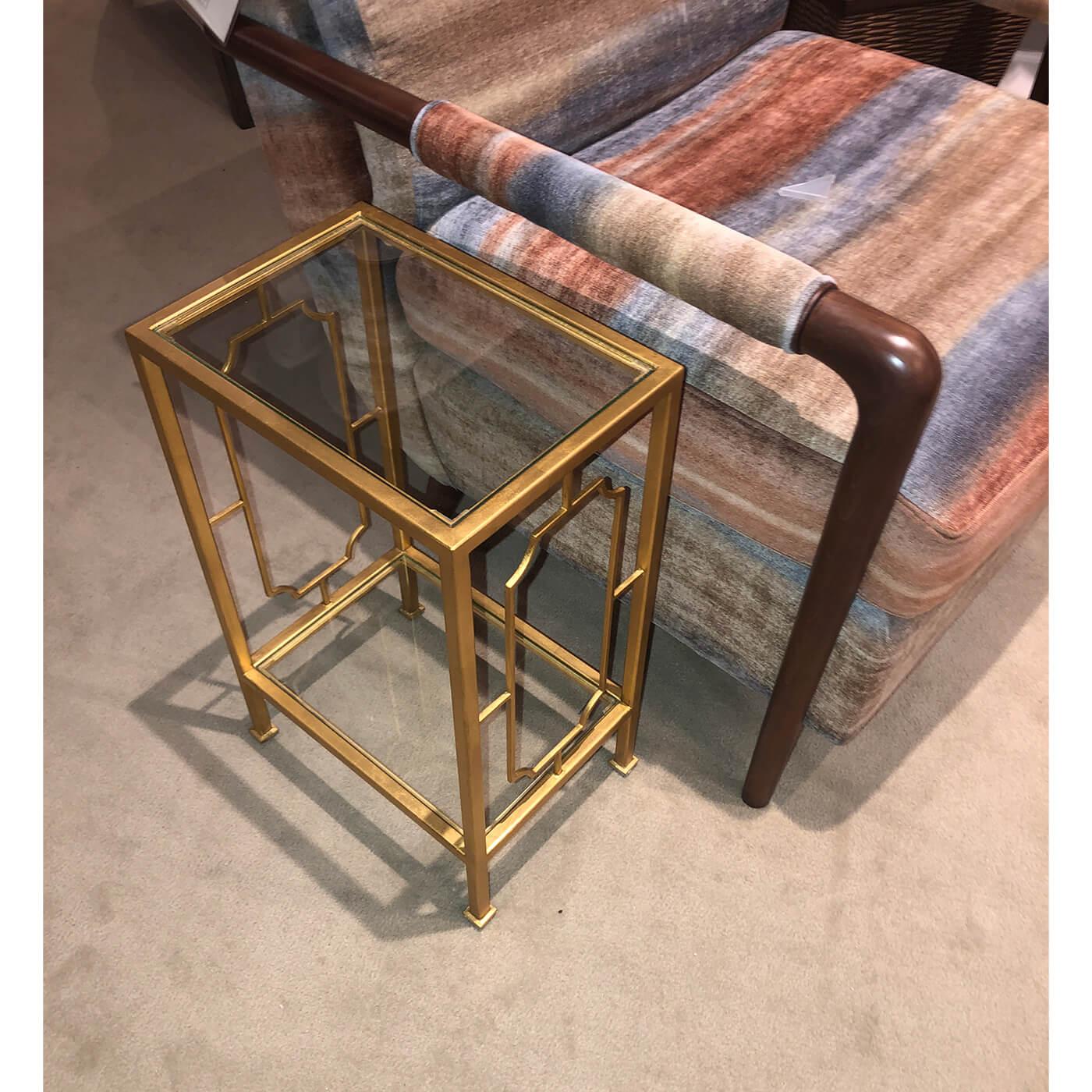 Contemporary Modern Gilt Occasional Table