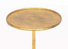 Cocktail Tables moderni in ferro battuto dorato, coppia