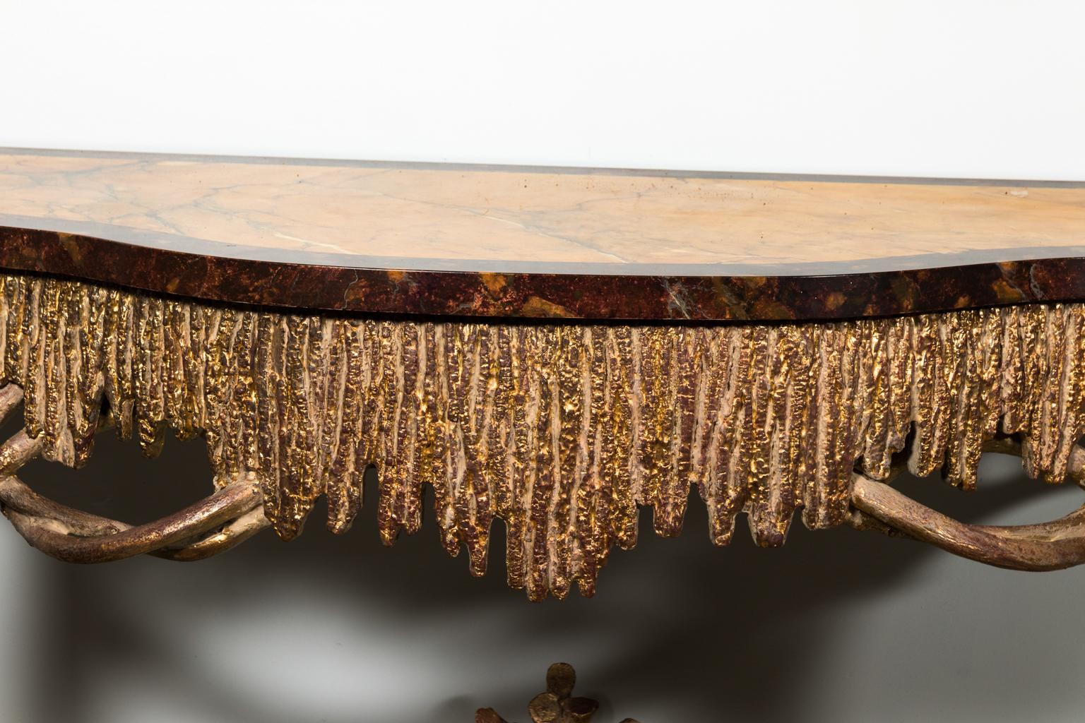 Mid-Century Modern Modern Giltwood Console