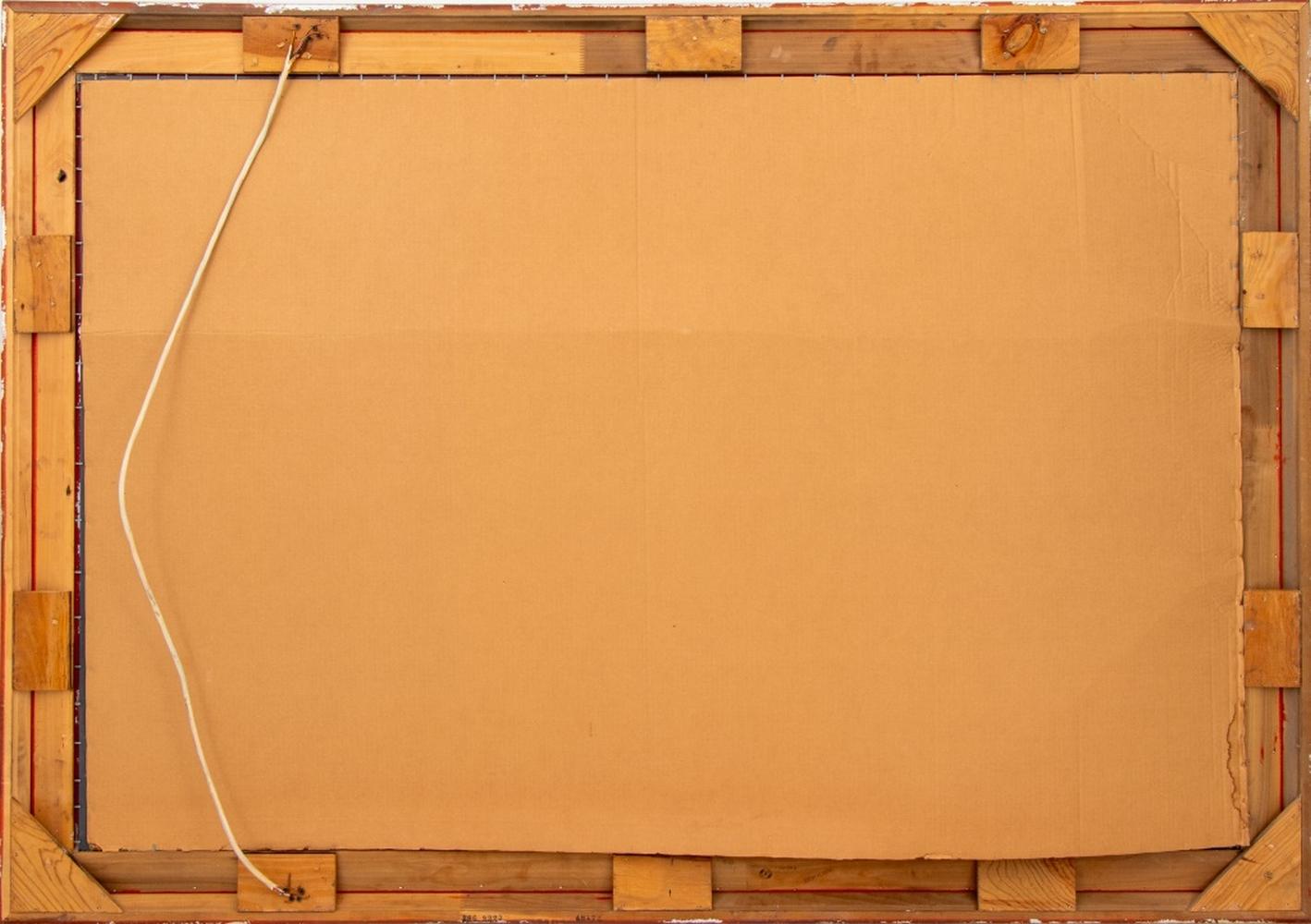 Modern Giltwood Rectangular Wall Mirror In Good Condition For Sale In Astoria, NY