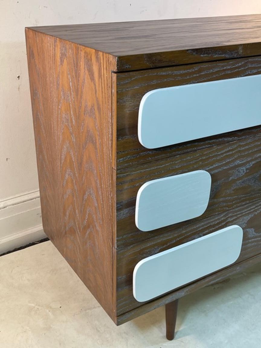 Contemporary Modern Gio Ponti Style Nightstands or Chests of Drawers For Sale
