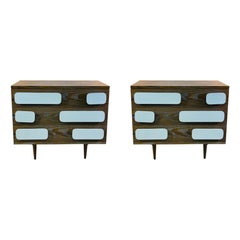 Used Modern Gio Ponti Style Nightstands or Chests of Drawers