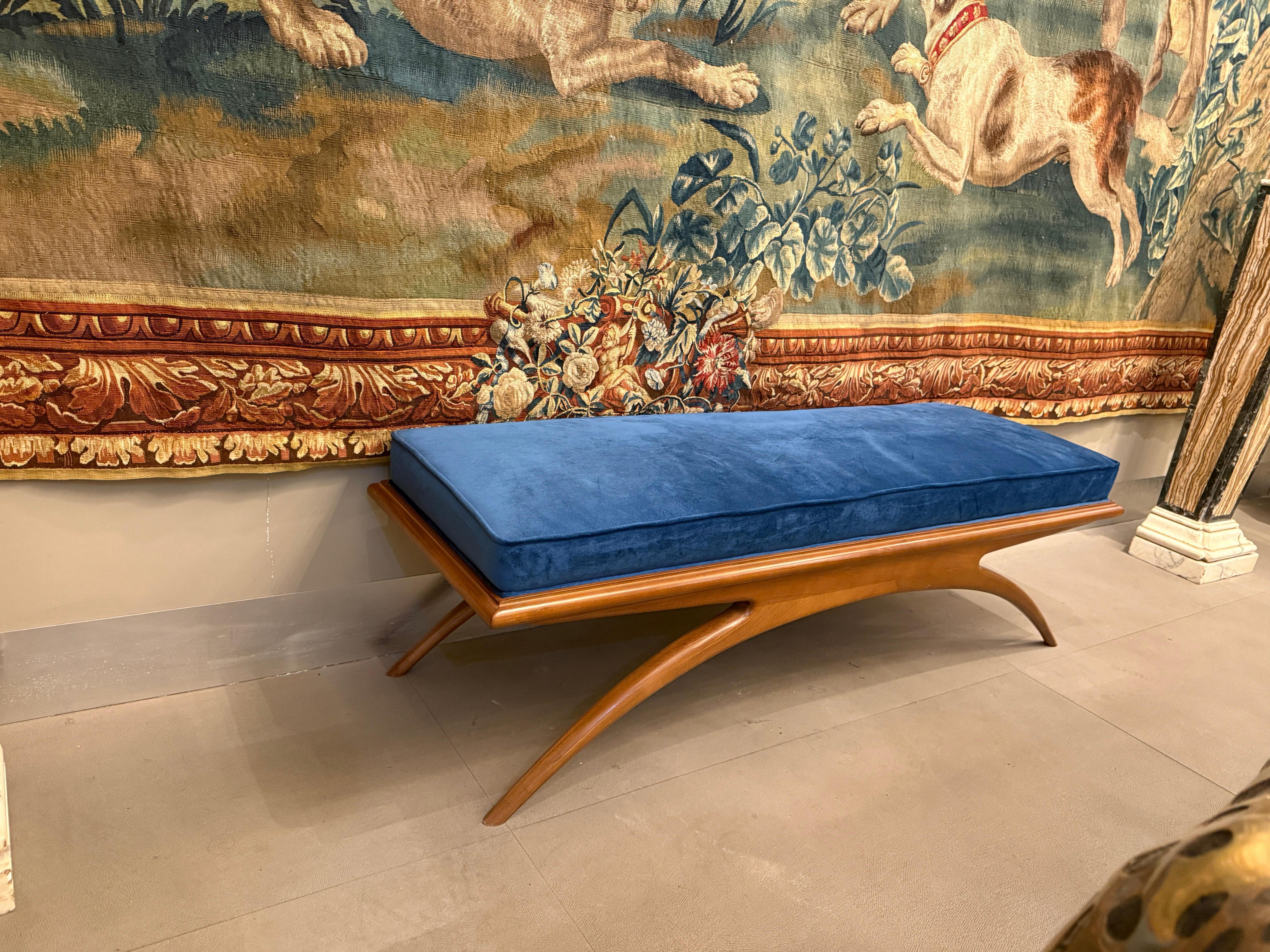 Modern Gio Ponti Style Window Bench or Settee For Sale 3