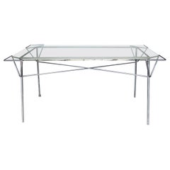 Modern Glass and Iron Table