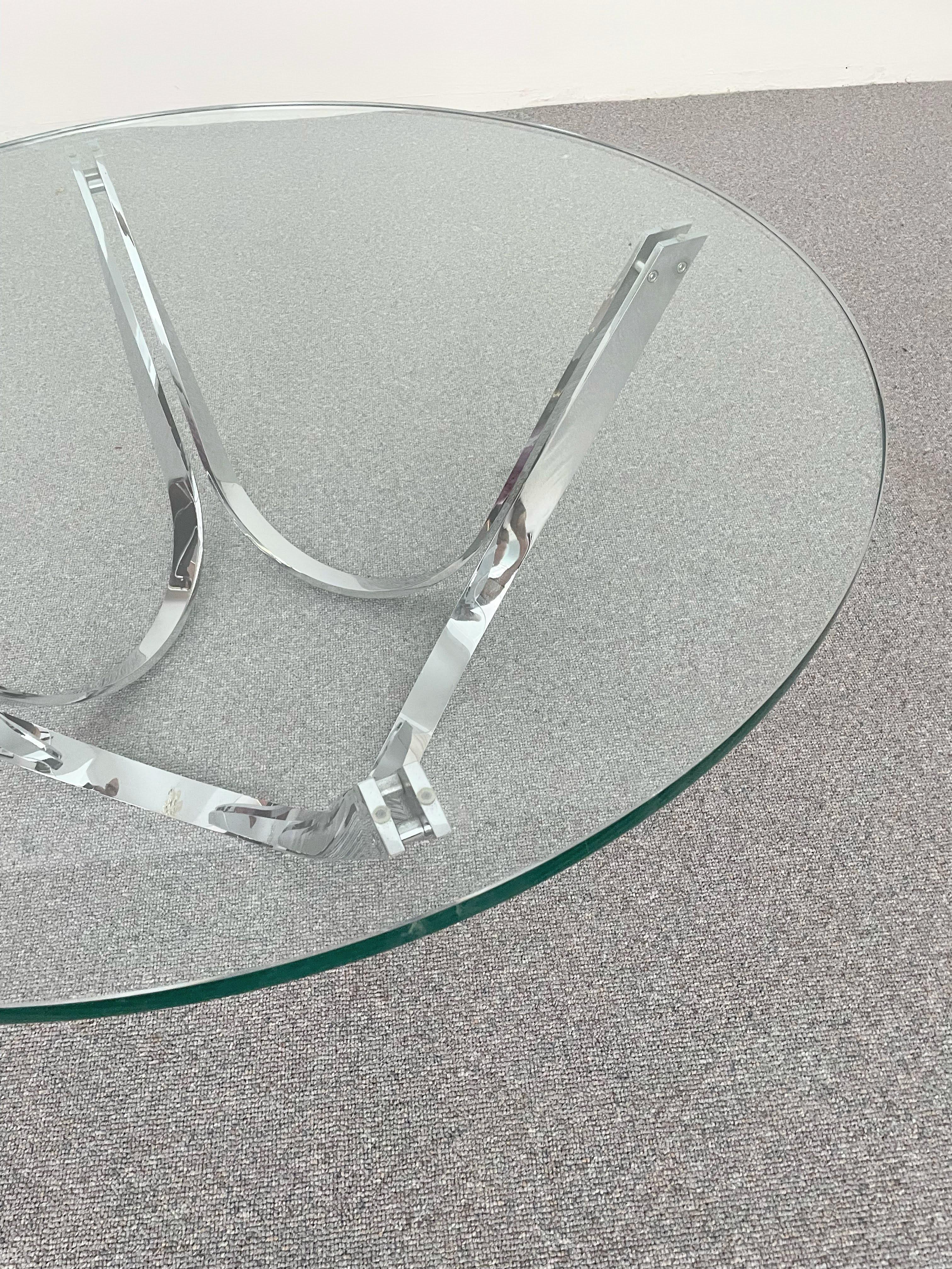 20th Century Modern Glass Cocktail Table by Roger Sprunger for Dunbar 1970
